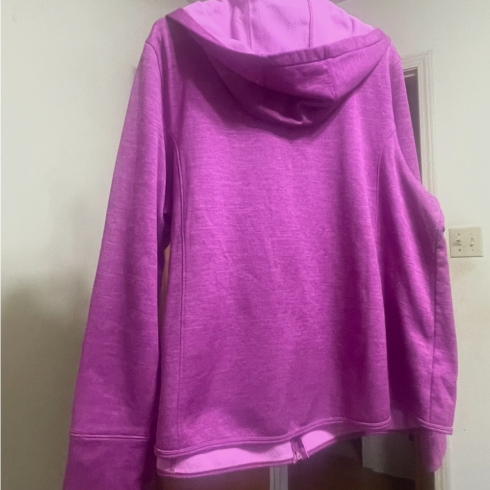 Women’s 2x Be Inspired Magenta Zip-Up Hooded Workout Jacket